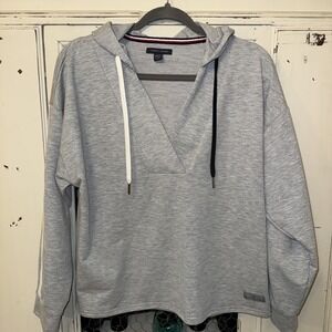 Tommy Hilfiger Size Large Ladies Gray Hooded‎ Pullover Size Small
